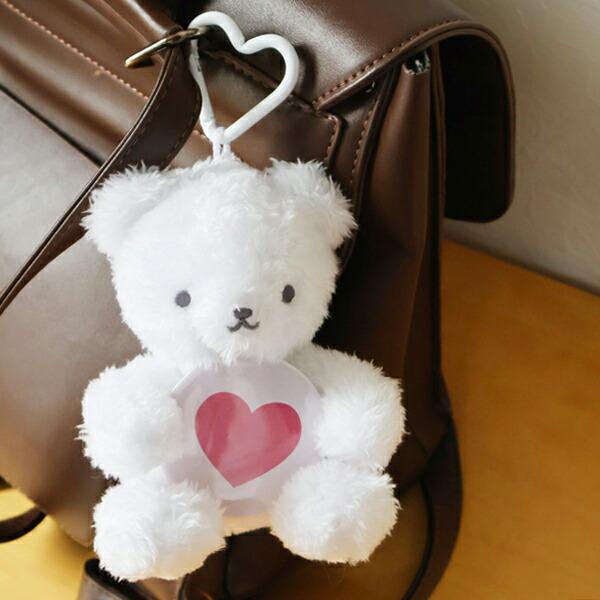 クマアンドベア ハグっと缶バッジベア ぬいぐるみ ホワイト マスコット テディベア kuma and bear 商品画像10：キャラグッズPERFECT WORLD TOKYO
