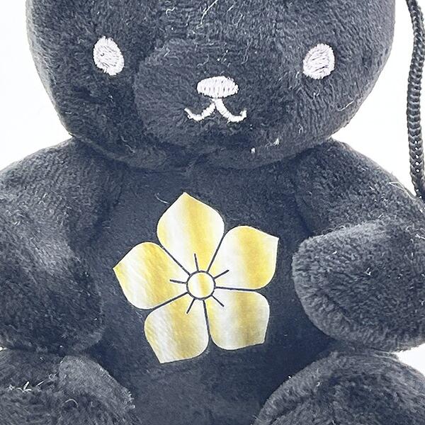 家紋シリーズ 漆黒の歴史ベア 明智光秀 明智家 桔梗紋  クマアンドベアー 歴史 戦国 kuma and bear 歴史ベアシリーズ 商品画像2：キャラグッズPERFECT WORLD TOKYO