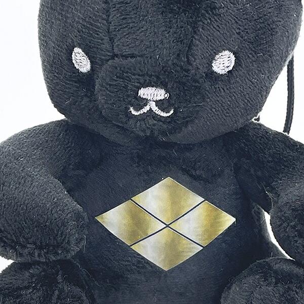 家紋シリーズ 漆黒の歴史ベア 武田信玄 武田菱 武田家 クマアンドベアー 歴史 戦国 kuma and bear 歴史ベアシリーズ 商品画像2：キャラグッズPERFECT WORLD TOKYO
