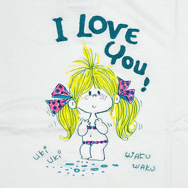水森亜土 チェーン刺繍柄ゆったりシルエット半袖Tシャツ（LL） オフホワイト アパレル 商品画像2：キャラグッズPERFECT WORLD TOKYO
