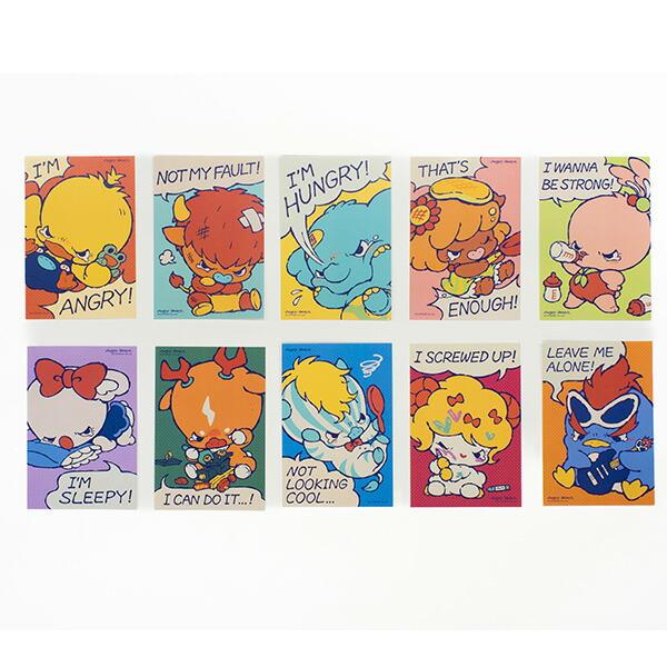 AngryBabyz アングリーベイビーズ 大泣きウィズ ポストカード 文具 アンベビ 商品画像4：キャラグッズPERFECT WORLD TOKYO
