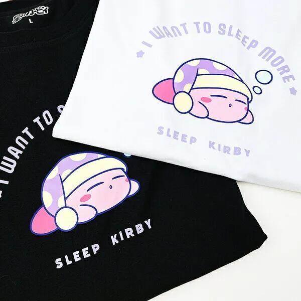 星のカービィ スリープ Tシャツ(M) ブラック アパレル 商品画像5：キャラグッズPERFECT WORLD TOKYO
