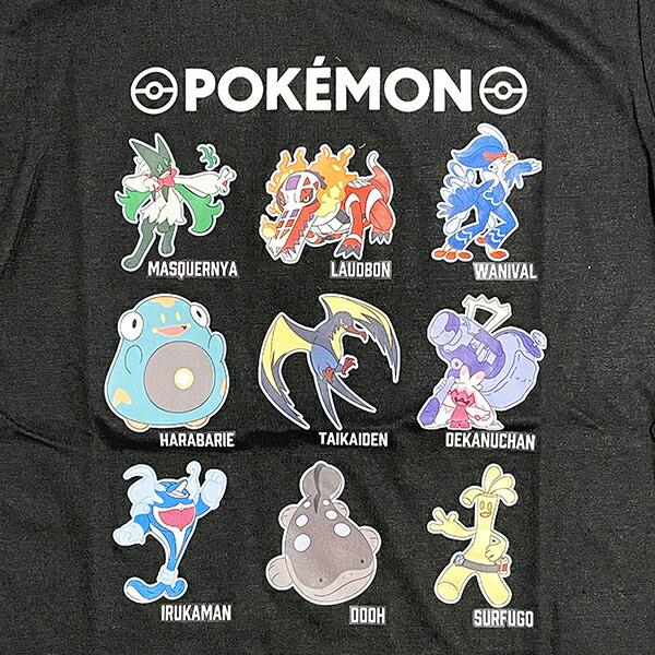 ポケットモンスター Tシャツ(140cm) パルデア地方 ブラック キッズ ポケモン アパレル 商品画像2：キャラグッズPERFECT WORLD TOKYO