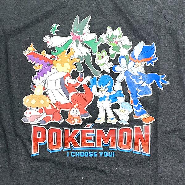 ポケットモンスター Tシャツ(120cm) 御三家集合 ブラック キッズ ポケモン アパレル 商品画像2：キャラグッズPERFECT WORLD TOKYO