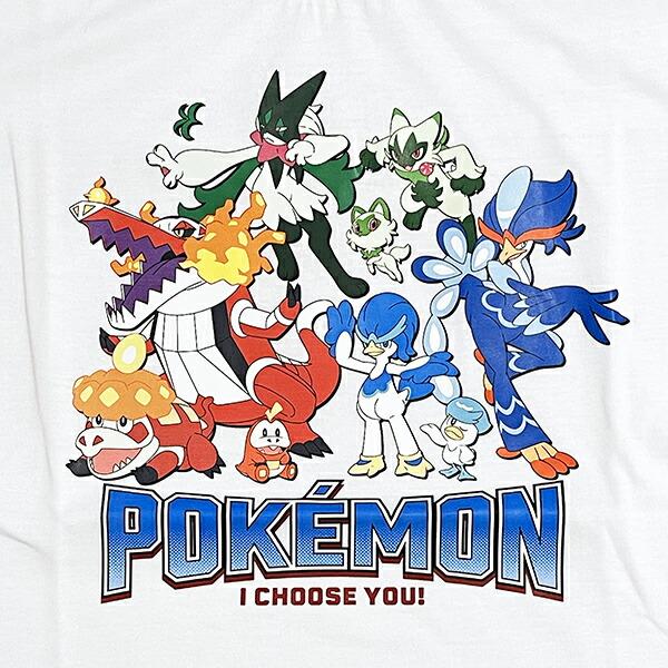 ポケットモンスター Tシャツ(120cm) 御三家集合 ホワイト キッズ ポケモン アパレル 商品画像2：キャラグッズPERFECT WORLD TOKYO
