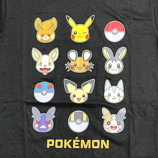 ポケットモンスター Tシャツ(120cm) でんきタイプ ブラック キッズ ポケモン アパレル 商品画像2：キャラグッズPERFECT WORLD TOKYO