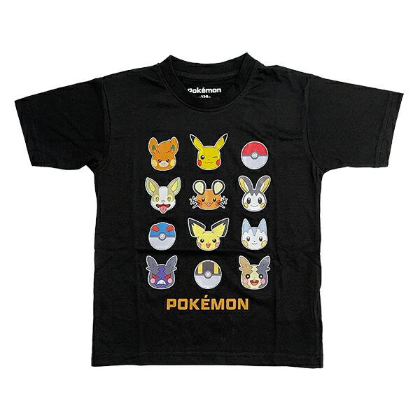 ポケットモンスター Tシャツ(120cm) でんきタイプ ブラック キッズ ポケモン ･･･