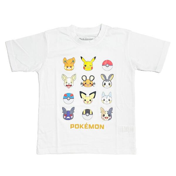 ポケットモンスター Tシャツ(130cm) でんきタイプ ホワイト キッズ ポケモン ･･･