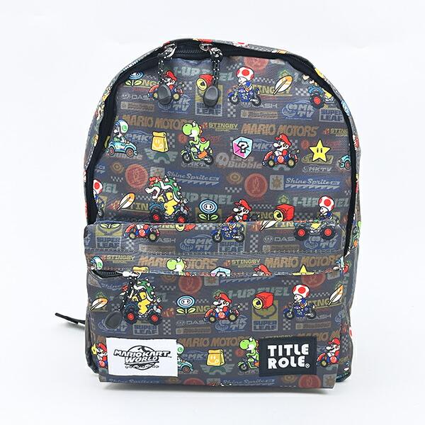 スーパーマリオ マリオカート ワールド KIDSデイパック （ブラック） リュック キッズ 任天堂 商品画像2：キャラグッズPERFECT WORLD TOKYO
