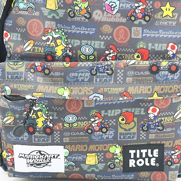 スーパーマリオ マリオカート ワールド KIDSデイパック （ブラック） リュック キッズ 任天堂 商品画像3：キャラグッズPERFECT WORLD TOKYO