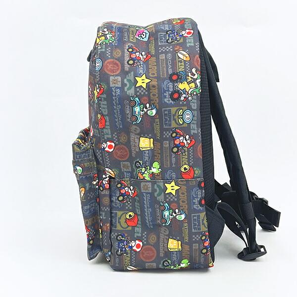 スーパーマリオ マリオカート ワールド KIDSデイパック （ブラック） リュック キッズ 任天堂 商品画像4：キャラグッズPERFECT WORLD TOKYO