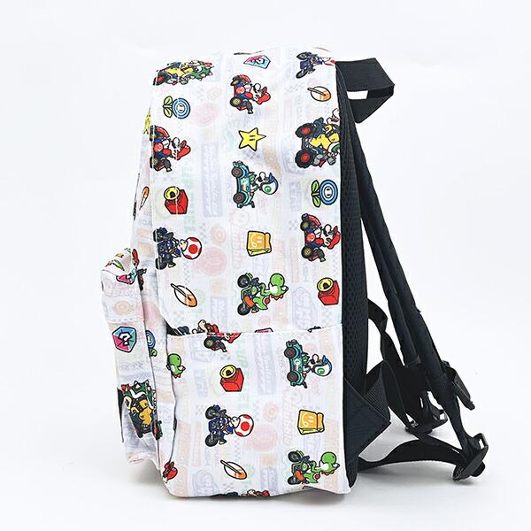 スーパーマリオ マリオカート ワールド KIDSデイパック （ホワイト） リュック キッズ 任天堂 商品画像4：キャラグッズPERFECT WORLD TOKYO