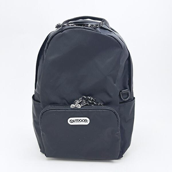 OUTDOOR PRODUCTS ラスターツイル ロゴプリントリュック ブラック アウトドアプロダクツ 商品画像2：キャラグッズPERFECT WORLD TOKYO