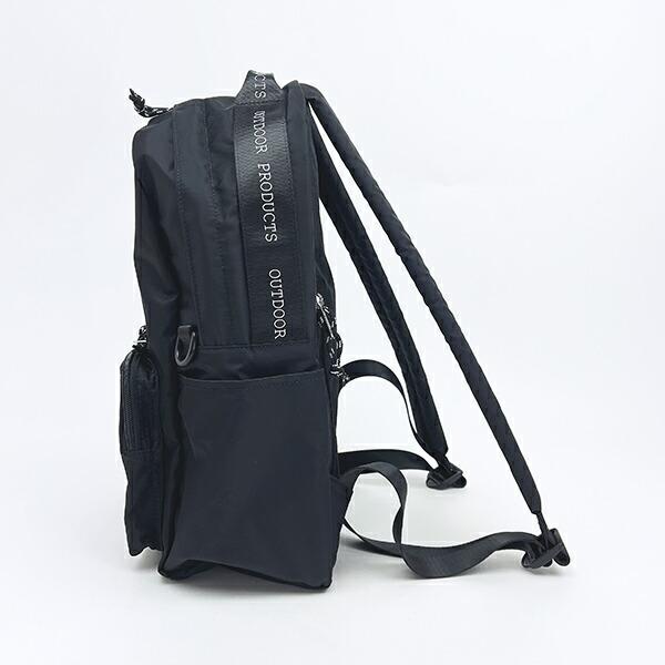 OUTDOOR PRODUCTS ラスターツイル ロゴプリントリュック ブラック アウトドアプロダクツ 商品画像5：キャラグッズPERFECT WORLD TOKYO