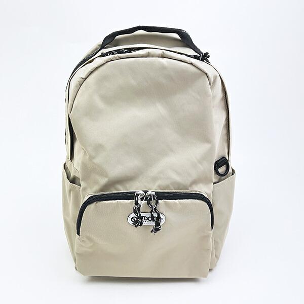 OUTDOOR PRODUCTS ラスターツイル ロゴプリントリュック ベージュ アウトドアプロダクツ 商品画像2：キャラグッズPERFECT WORLD TOKYO