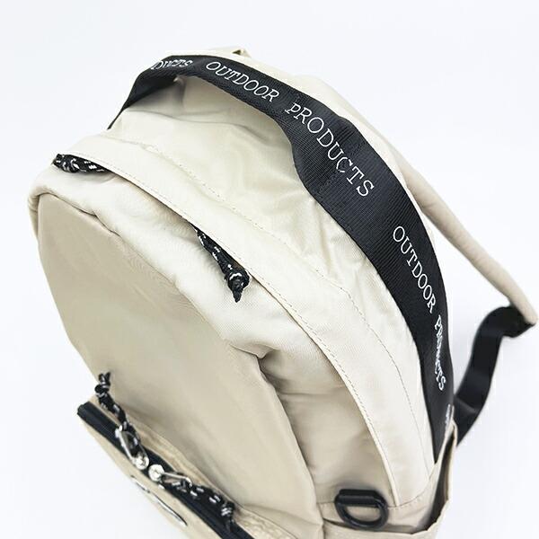 OUTDOOR PRODUCTS ラスターツイル ロゴプリントリュック ベージュ アウトドアプロダクツ 商品画像4：キャラグッズPERFECT WORLD TOKYO