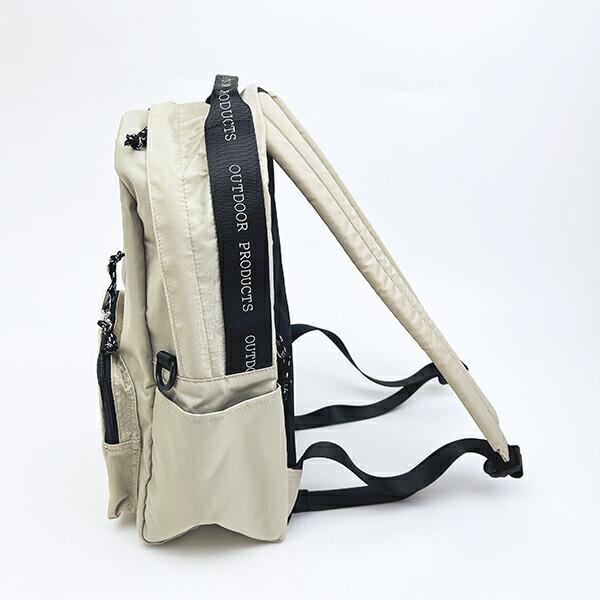 OUTDOOR PRODUCTS ラスターツイル ロゴプリントリュック ベージュ アウトドアプロダクツ 商品画像5：キャラグッズPERFECT WORLD TOKYO