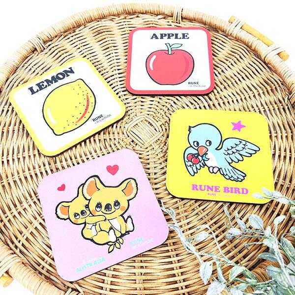 内藤ルネ KOALA コースター ピンク キッチン 日本製 商品画像4：キャラグッズPERFECT WORLD TOKYO