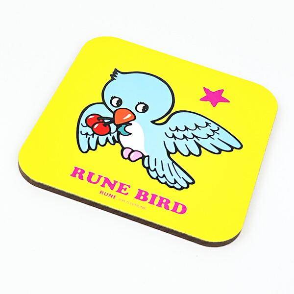 内藤ルネ BLUE BIRD コースター ブルー キッチン 日本製 商品画像2：キャラグッズPERFECT WORLD TOKYO