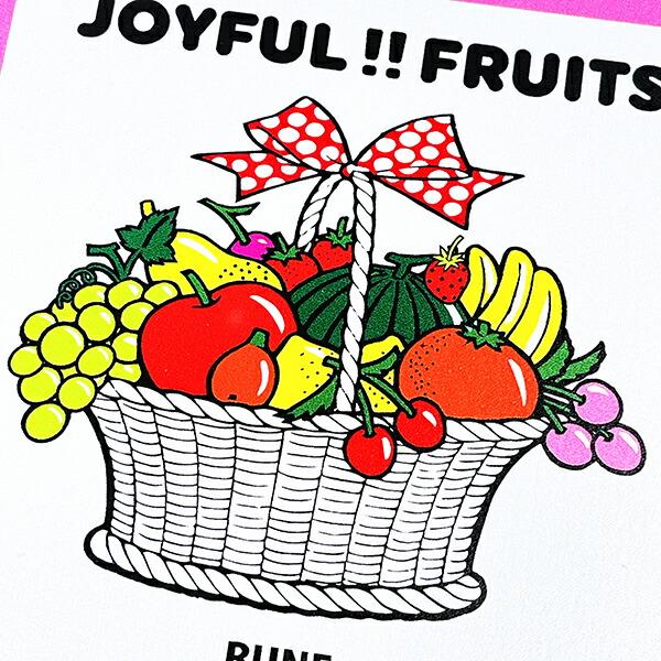 内藤ルネ JOYFUL FRUITS コースター キッチン 日本製 商品画像2：キャラグッズPERFECT WORLD TOKYO