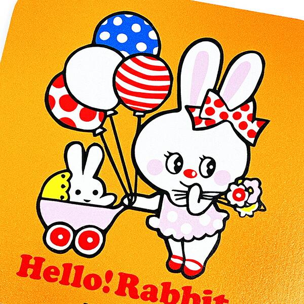内藤ルネ Rabbit balloon コースター キッチン 日本製 商品画像2：キャラグッズPERFECT WORLD TOKYO