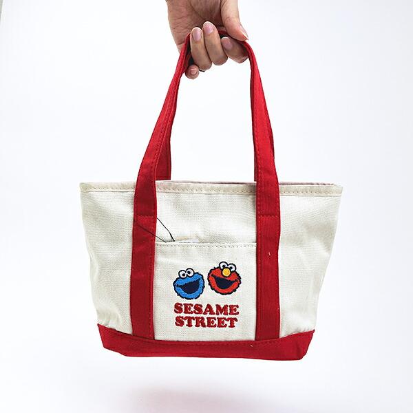 セサミストリート ミニトートバッグ レッド ランチ 商品画像6：キャラグッズPERFECT WORLD TOKYO