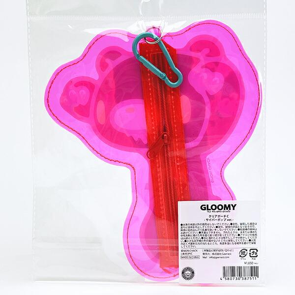 GLOOMY(グルーミー) クリアポーチC サイバーポップver. (ピンク×ブラック) 商品画像2：キャラグッズPERFECT WORLD TOKYO
