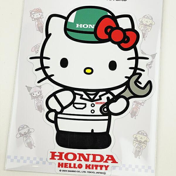サンリオ ハローキティ×HONDA ビッグサイズステッカー (ユニフォーム) カー用品 日本製 Sanrio 商品画像2：キャラグッズPERFECT WORLD TOKYO