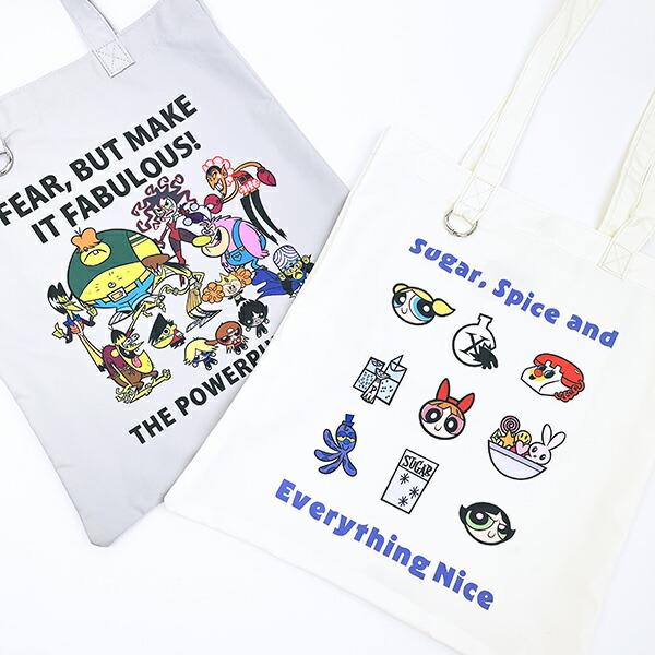パワーパフガールズ A4トートバッグ グレー パワパフ 商品画像6：キャラグッズPERFECT WORLD TOKYO