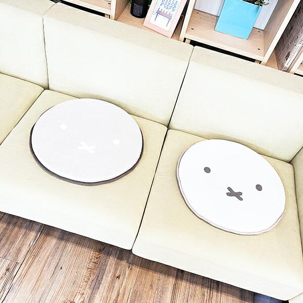 ミッフィー miffy カーシートクッション グレー カー用品 商品画像4：キャラグッズPERFECT WORLD TOKYO