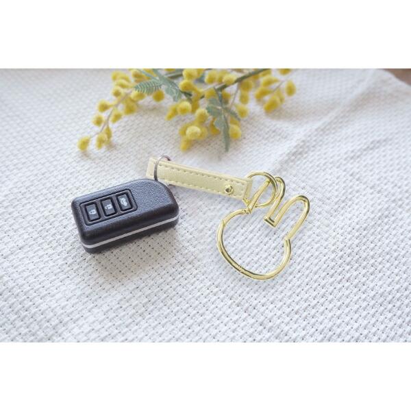 ミッフィー miffy カラビナスマートキーホルダー ゴールド ストラップ フェイス カー用品 商品画像5：キャラグッズPERFECT WORLD TOKYO