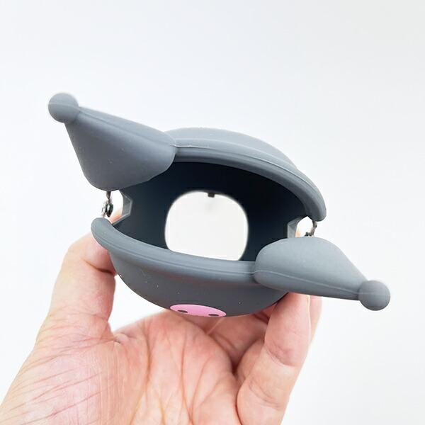 サンリオ クロミ お座り型シリコンがまぐちポーチ 3D POCHI ブラック Sanrio 商品画像5：キャラグッズPERFECT WORLD TOKYO
