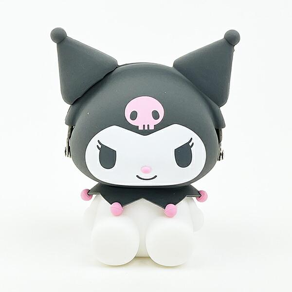 サンリオ クロミ お座り型シリコンがまぐちポーチ 3D POCHI ブラック Sanrio 商品画像1：キャラグッズPERFECT WORLD TOKYO