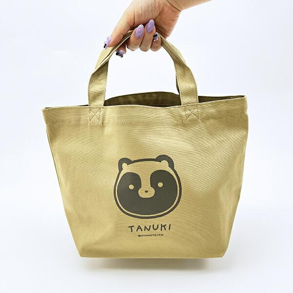 タヌキとキツネ タヌキ ランチトートバッグ 商品画像4：キャラグッズPERFECT WORLD TOKYO