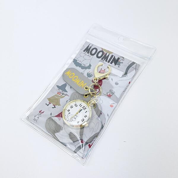 ムーミン 型押しレザーチャームキーホルダーウォッチ グレー 時計 MOOMIN 商品画像5：キャラグッズPERFECT WORLD TOKYO