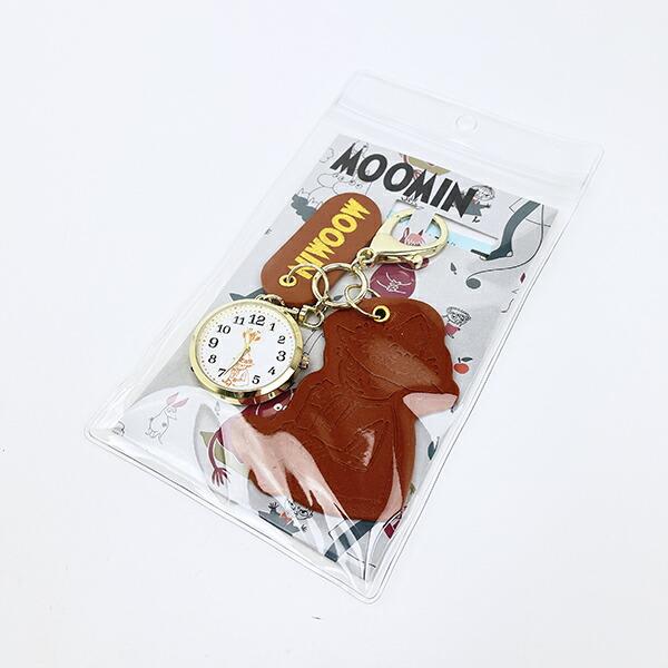 ムーミン スナフキン 型押しレザーチャームキーホルダーウォッチ ブラウン 時計 MOOMIN 商品画像5：キャラグッズPERFECT WORLD TOKYO