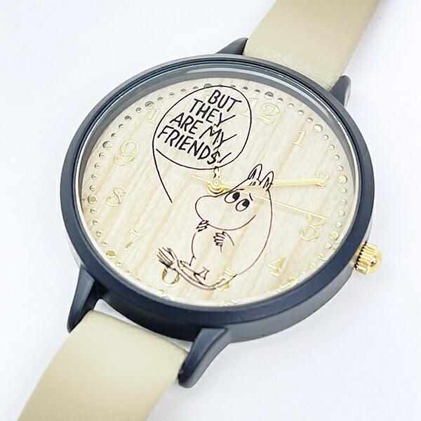 ムーミン ガラスプリントウォッチ ベージュ 時計 MOOMIN 商品画像3：キャラグッズPERFECT WORLD TOKYO