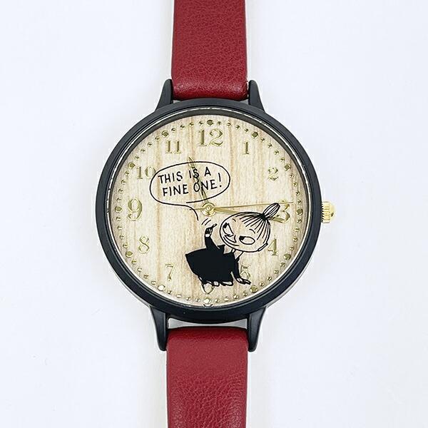 ムーミン リトルミイ ガラスプリントウォッチ レッド 時計 MOOMIN 商品画像2：キャラグッズPERFECT WORLD TOKYO