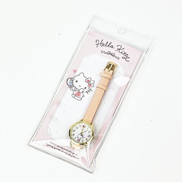 サンリオ ハローキティ ハート針ウォッチ(ピンク) 時計 Sanrio 商品画像3：キャラグッズPERFECT WORLD TOKYO