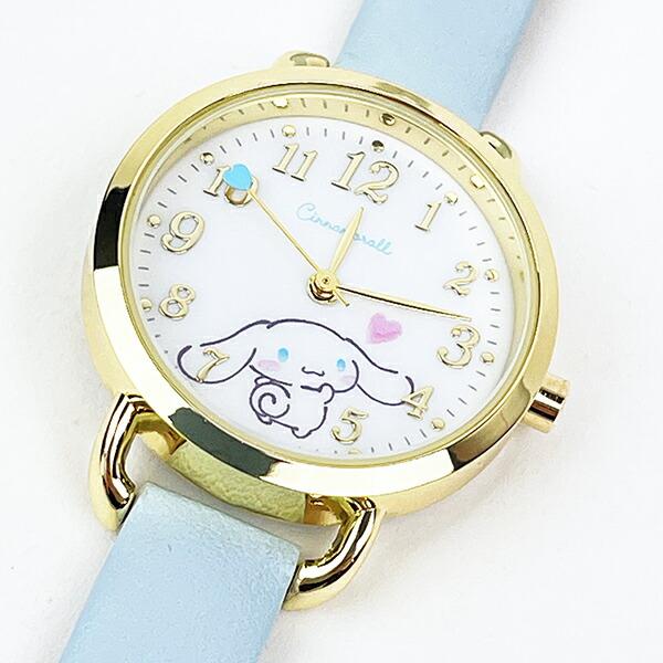 サンリオ シナモロール ハート針ウォッチ(ブルー) 時計 Sanrio シナモン 商品画像3：キャラグッズPERFECT WORLD TOKYO