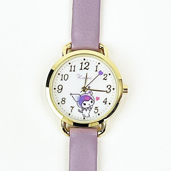 サンリオ クロミ ハート針ウォッチ(パープル) 時計 Sanrio 商品画像1：キャラグッズPERFECT WORLD TOKYO