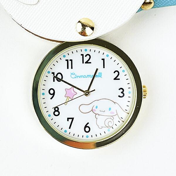 サンリオ シナモロール フェイスダイカットウォッチ(ブルー) 時計 Sanrio シナモン 商品画像3：キャラグッズPERFECT WORLD TOKYO