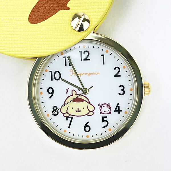 サンリオ ポムポムプリン フェイスダイカット ウォッチ 時計 Sanrio 商品画像2：キャラグッズPERFECT WORLD TOKYO
