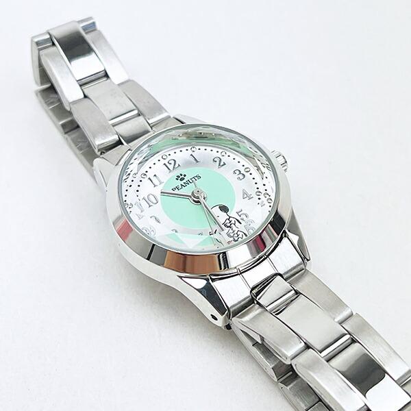 スヌーピー メタルウォッチ (シルバー×グリーン) 腕時計 SNOOPY 商品画像3：キャラグッズPERFECT WORLD TOKYO