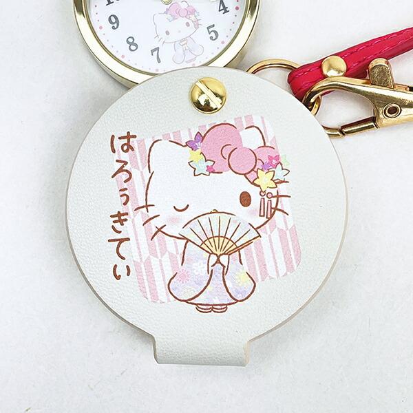 サンリオ ハローキティ 和柄ハングウォッチ (ホワイト) 時計 Sanrio 商品画像4：キャラグッズPERFECT WORLD TOKYO