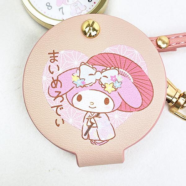 サンリオ マイメロディ 和柄ハングウォッチ (ピンク) 時計 Sanrio 商品画像4：キャラグッズPERFECT WORLD TOKYO