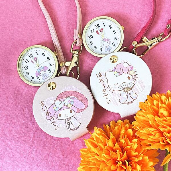 サンリオ マイメロディ 和柄ハングウォッチ (ピンク) 時計 Sanrio 商品画像7：キャラグッズPERFECT WORLD TOKYO