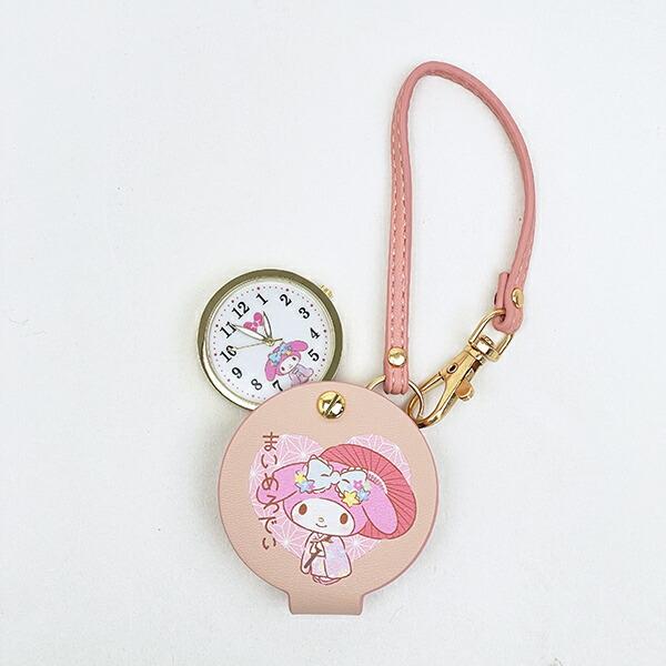 サンリオ マイメロディ 和柄ハングウォッチ (ピンク) 時計 Sanrio