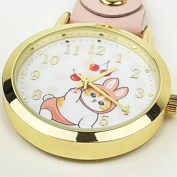 モフサンド 水彩ドットキーチェーンウォッチ うさにゃん 時計 キーホルダー  mofusand 商品画像2：キャラグッズPERFECT WORLD TOKYO
