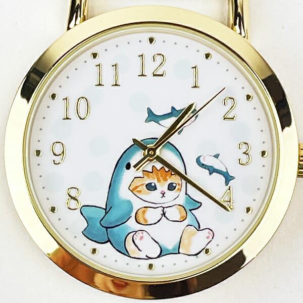 モフサンド 水彩ドットキーチェーンウォッチ サメにゃん 時計 キーホルダー  mofusand 商品画像3：キャラグッズPERFECT WORLD TOKYO